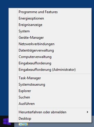 Windows 8.1: Startknopf